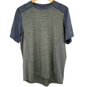 Flylow Size S Garrett T Shirt Gray Blue Short Sleeve Technical Breathable Cycle